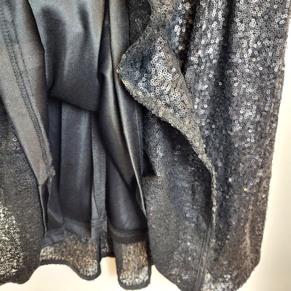 ISSI Black Sequin Sleeveless Mini Dress, Size Medium, EUC - Picture 4 of 10